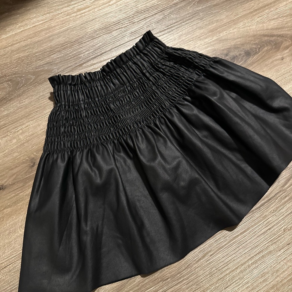 Faux Leather Mini Skirt